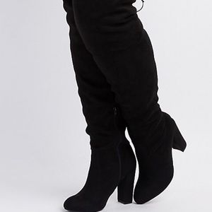Over the knee boots- wide calf